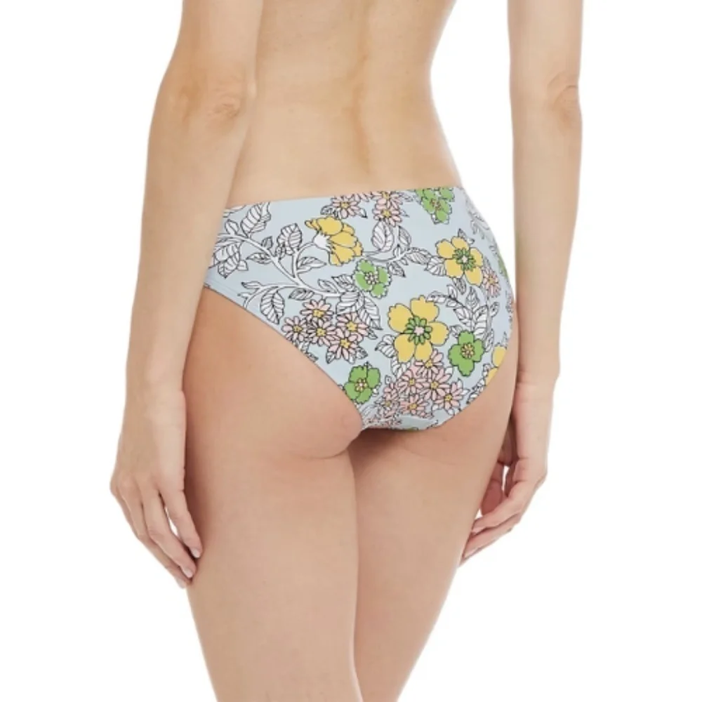 NWT Tory Burch Floral Printed Ring Hipster Bikini Bottom Sz. M